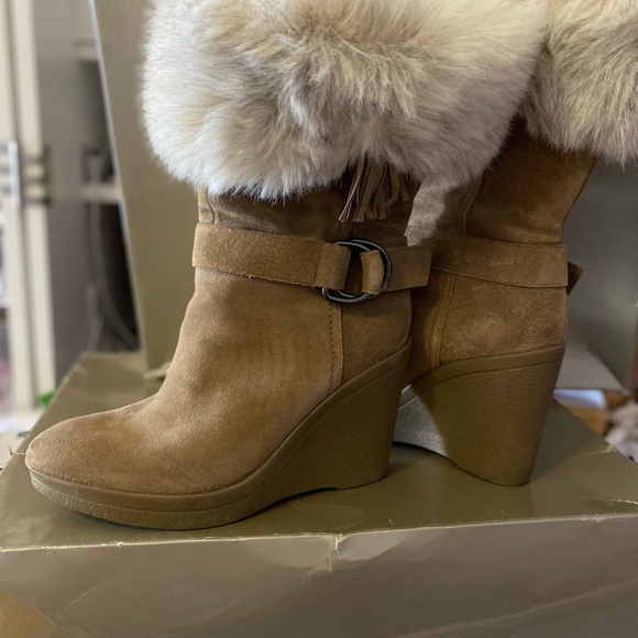 Marc Fisher wedge heel boots, sz.9 - Picture 2 of 6